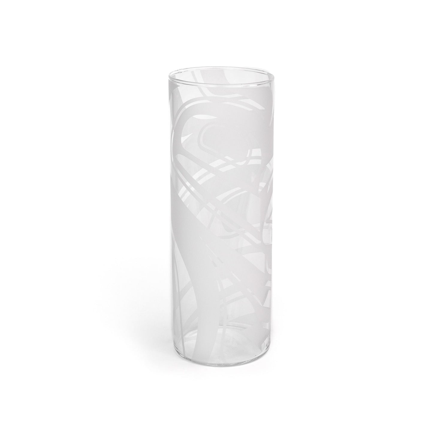 Etched Glass Vase | Abstract Formline (Tall) by Alano Edzerza