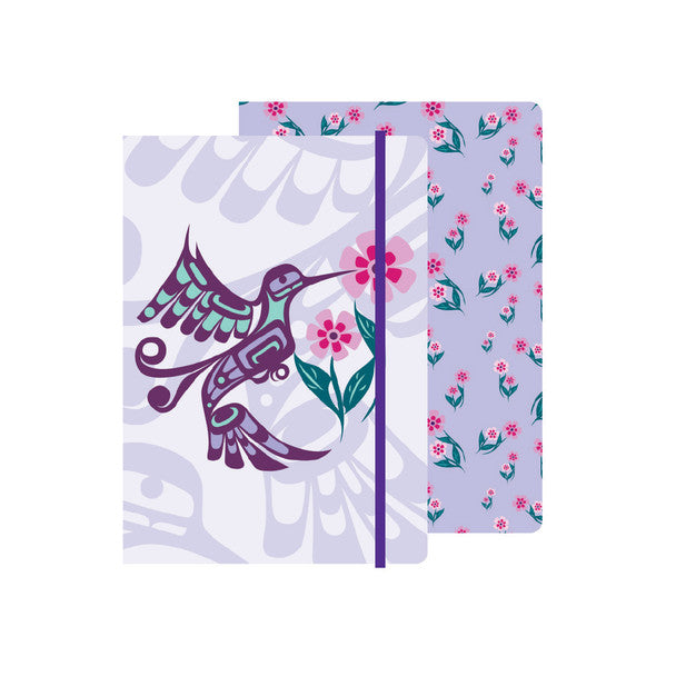 Hardcover Journal | Hummingbird by Francis Dick - Kwakwaka'wakw