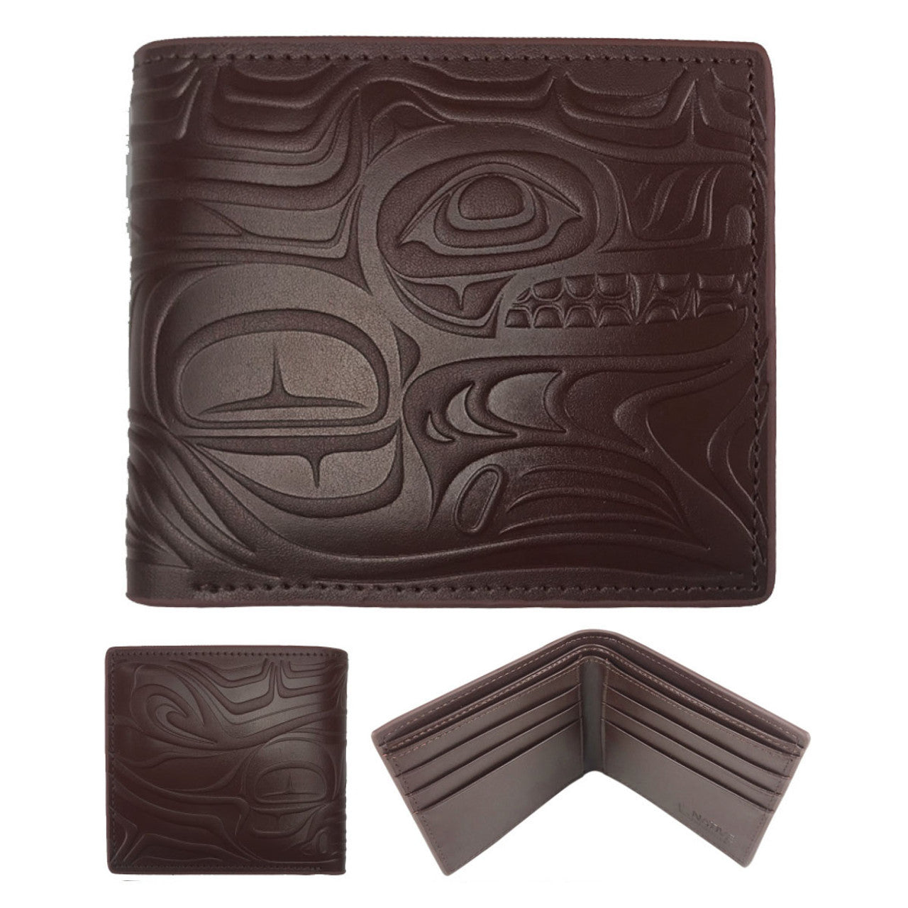 Embossed Leather Wallets | Spirit Wolf by Paul Windsor