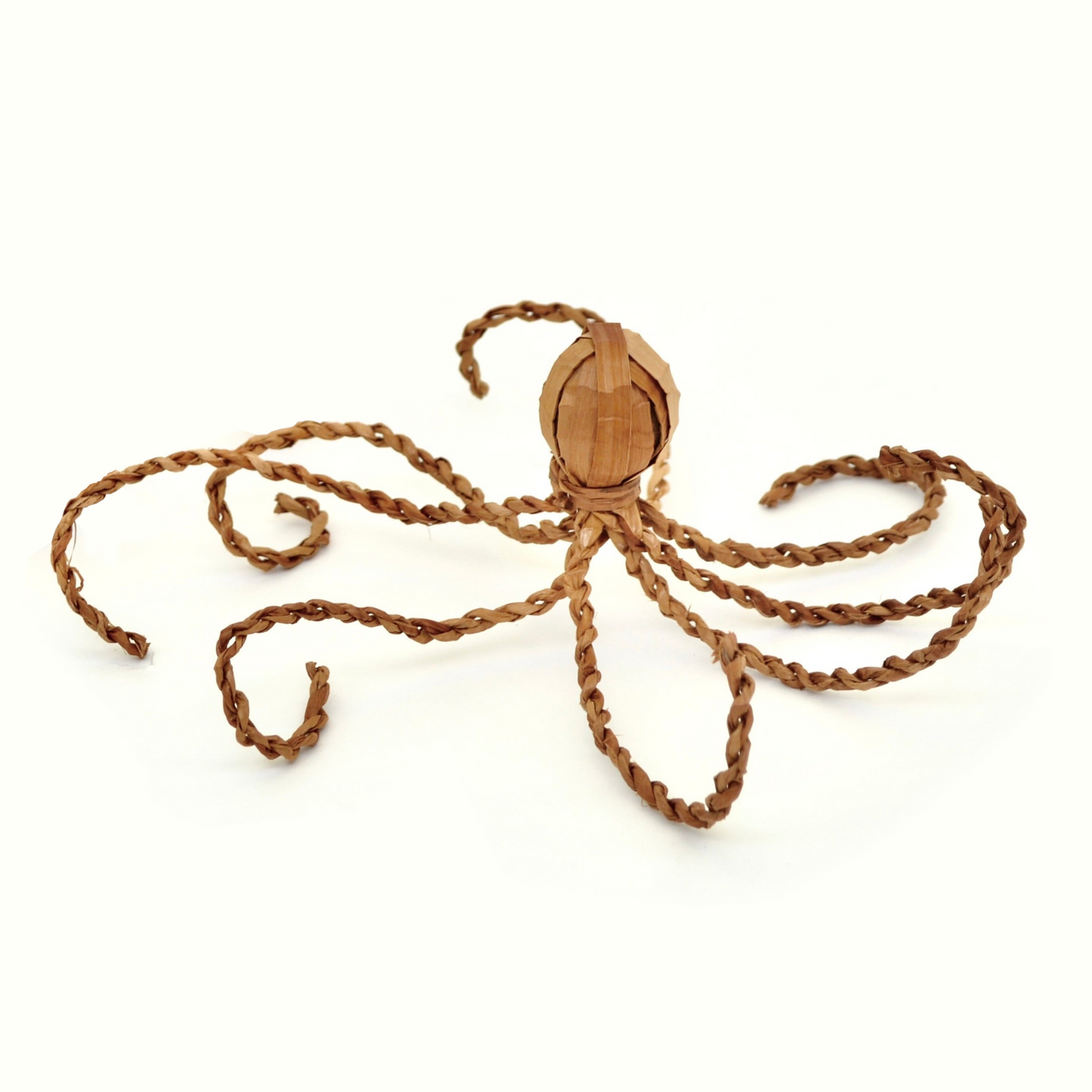 Handwoven Cedar Bark Sculpture | Octopus by Jessica Silvey