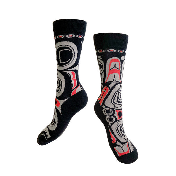 Art Socks | Matriarch Bear by Morgan Asoyuf - Tsimshian, Ts’msyen