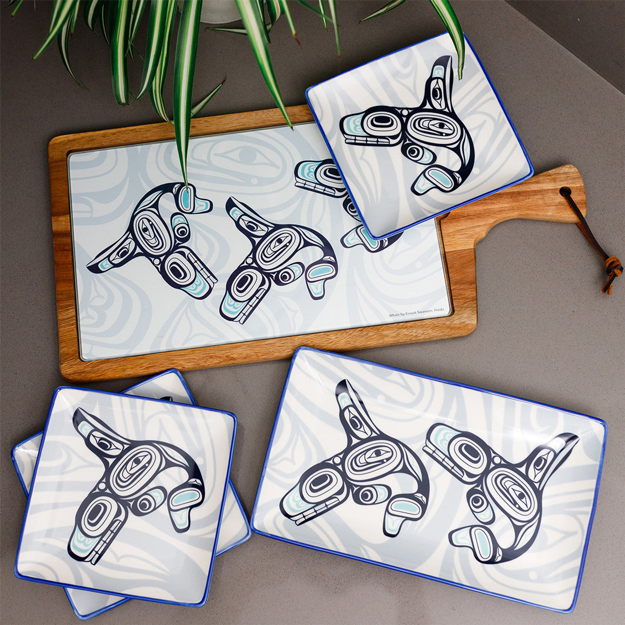Serving Board | Whales by Ernest Swanson