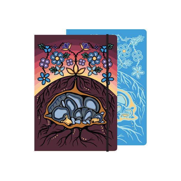Hardcover Journal | Sleeping Bears by Storm Angeconeb - Lac Seul First Nation, Ojibwe