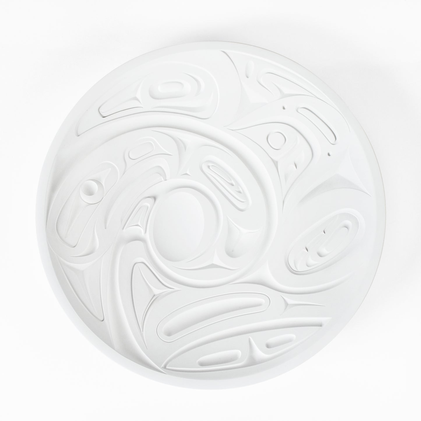 Recycled Glass Round Platter by Corrine Hunt, Kwakwaka'wakw/Tlingit