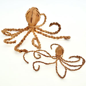 Handwoven Cedar Bark Sculpture | Octopus by Jessica Silvey