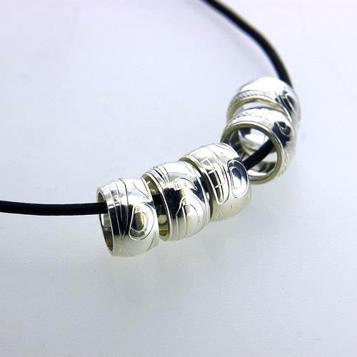 Sterling Silver Totem Bead | Orca by Justin Rivard
