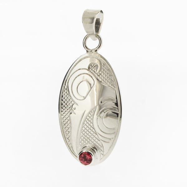 Sterling Silver and Stone Jewellery Set by Justin Rivard, Cree