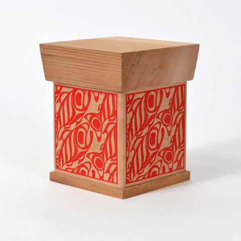 Screen Printed Bentwood Box | Salmon by James Michels