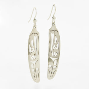 Sterling Silver Earrings | Raven and the Light by Grant Pauls