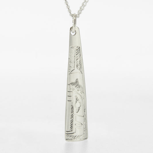 Sterling Silver Triangle Pendant | Eagle by Gilbert Pat
