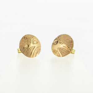 14K Gold Stud Earrings | Various Designs by Justin Rivard