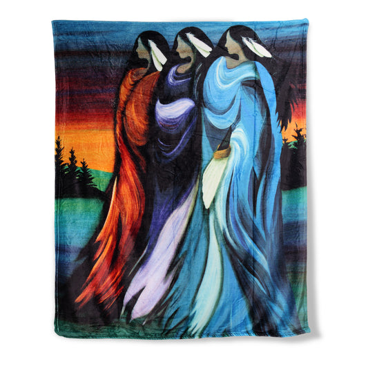 Fleece Blanket | Three Sisters by Betty Albert