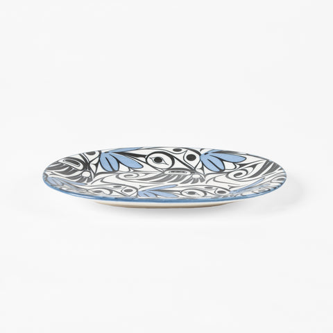 Fine Porcelain Oval Platter | Hummingbird by Bill Helin