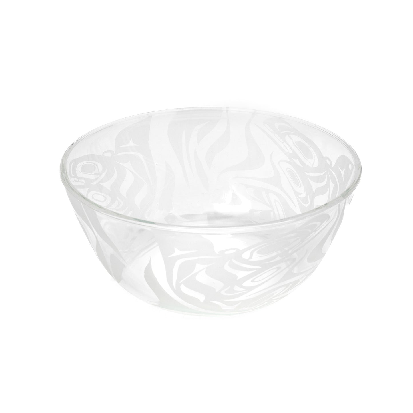 Glass Orca Bowl by Carmen Redunante, Nisga'a