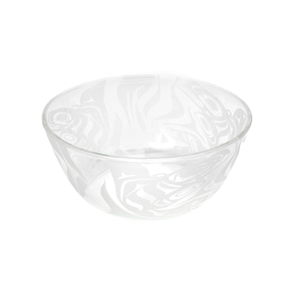 Glass Orca Bowl by Carmen Redunante, Nisga'a