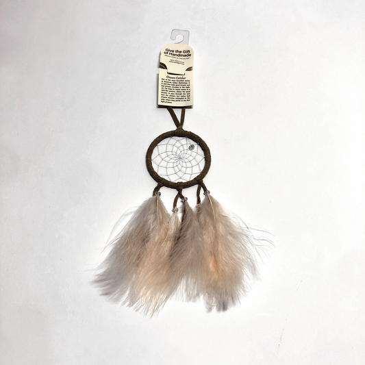 Dreamcatcher | 2.5" dia. (Tan) by Monague Indigenous Crafts & Gifts