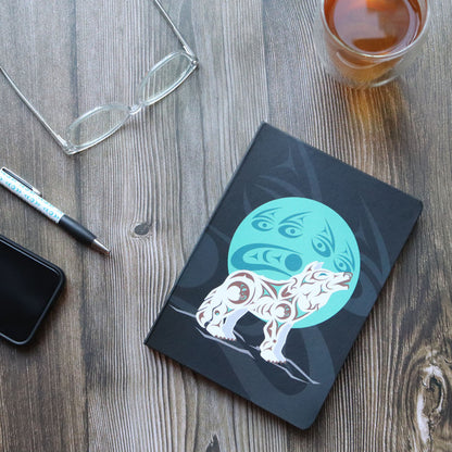 Hardcover Journal | Howling Wolf by Darrell Thorne - Coast Salish