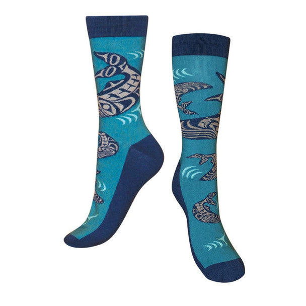 Art Socks | Humpback Whales by Ben Houstie - Bella Bella