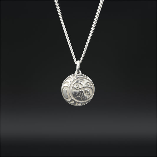 Sterling Silver Pendant | Moon by Ivan Thomas