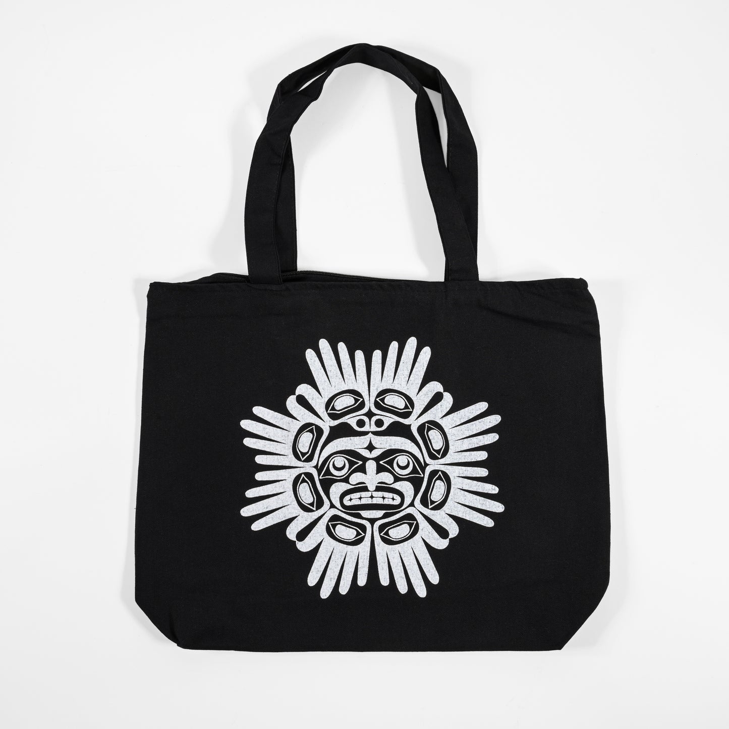 Zipper Tote Bags | Hands of Friendship by Beau Dick