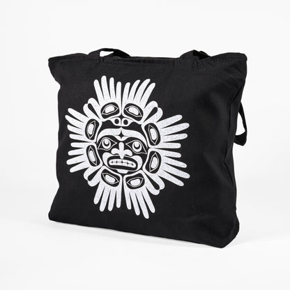 Zipper Tote Bags | Hands of Friendship by Beau Dick