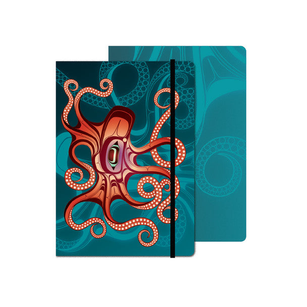 Hardcover Journal | Octopus (Nuu) by Ernest Swanson - Haida