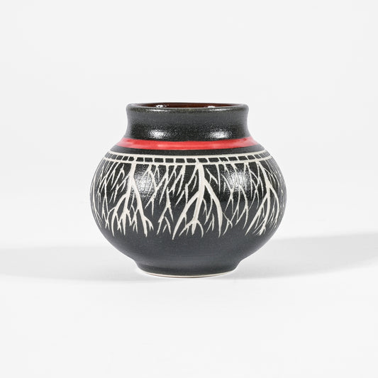 Hand Carved Ceramic Bowl | Roots by Patrick Leach