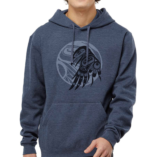 Cotton Blend Pullover Hoodie | Raven Moon by Allan Weir