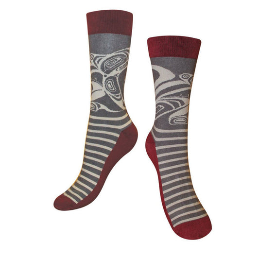 Art Socks | Wolf by Trevor Angus - Gitxsan