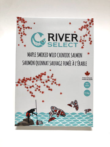 Maple Smoked Wild Chinook Salmon by River Select Cooperative, Sts’ailes and Scowlitz First Nations