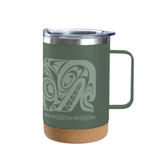 Cork Based Travel Mugs | Urban Wolf by Maynard Johnny Jr.