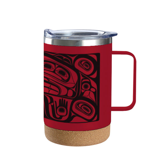 Cork Based Travel Mugs | Treasure of our Ancestors by Donnie Edenshaw