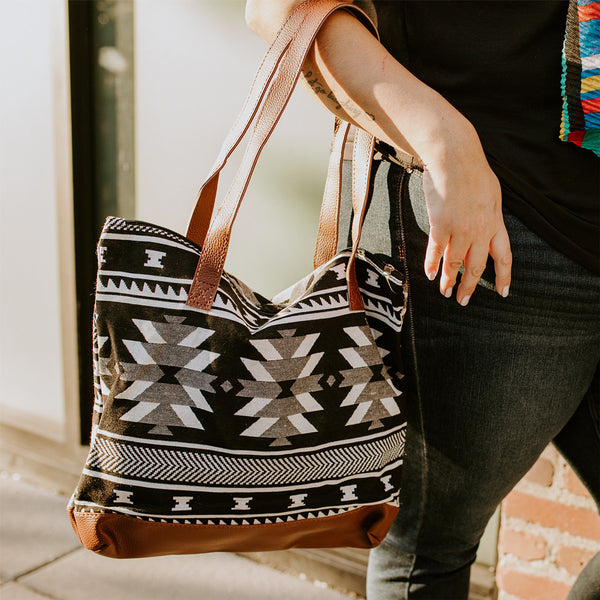 Woven Tote Bag | Visions of our Ancestors by Leila Stogan