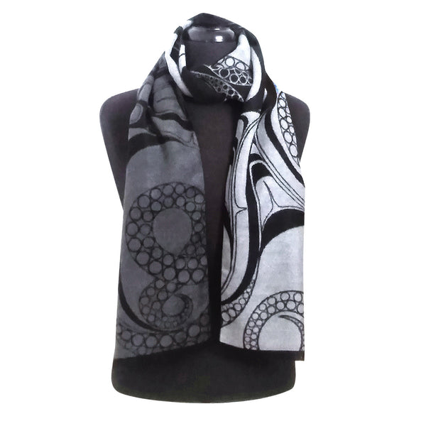 Brushed Silk Scarf | Octopus (Nuu) by Ernest Swanson