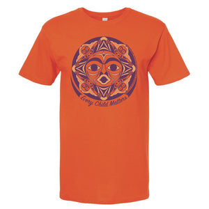 Every Child Matters (Protected by our Ancestors) Orange T-shirt by Simone Diamond