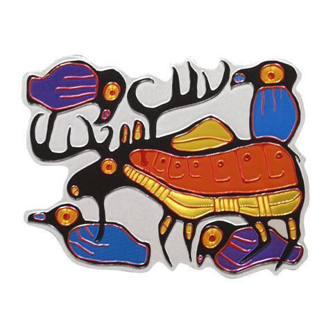 Metallic Magnet | Moose Harmony by Norval Morrisseau