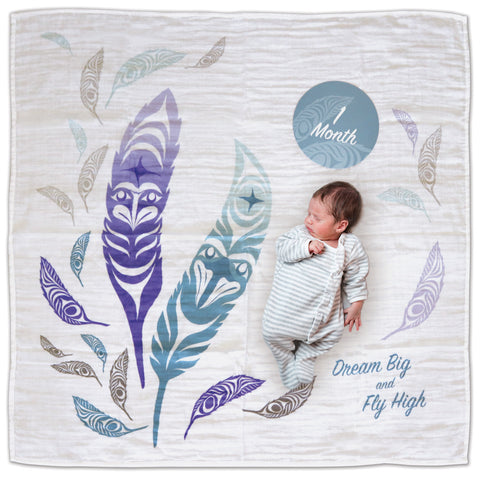 Baby Blanket | Feathers by Simone Diamond