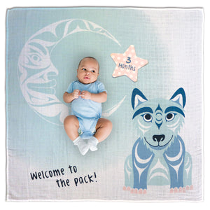 Baby Blanket | Wolf by Simone Diamond