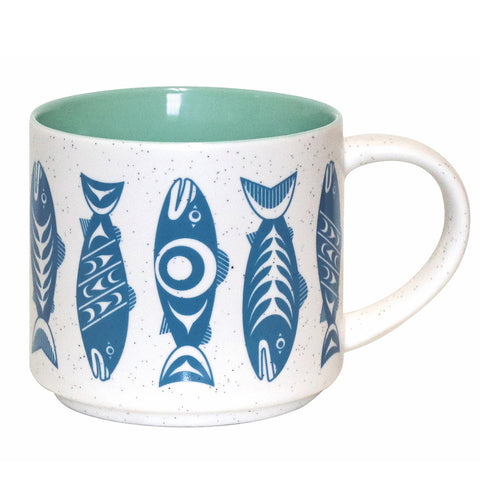 Ceramic Mug | Salmon in the Wild by Simone Diamond