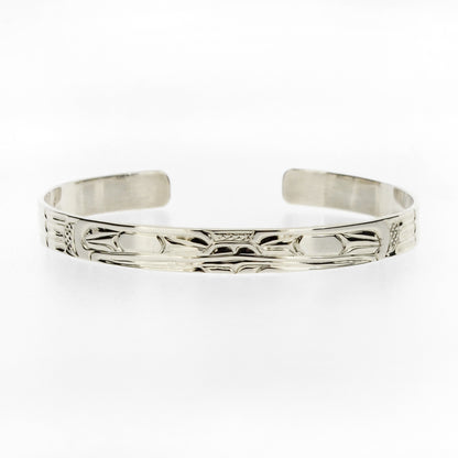 1/4" Sterling Silver Bracelet | Frog by Carrie Matilpi