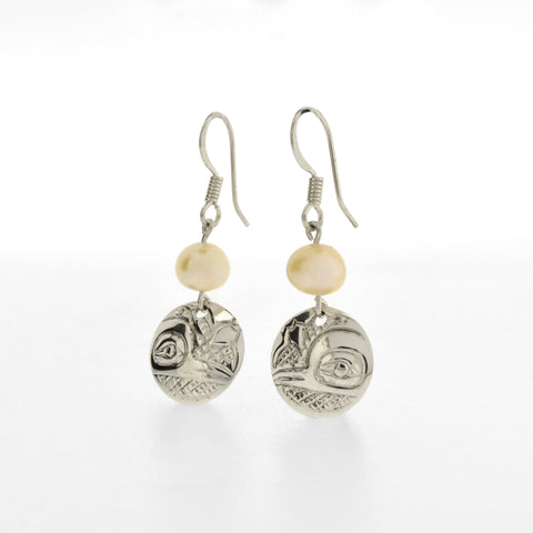 Sterling Silver Earrings with Freshwater Pearls | Various Designs by Carrie Matilpi