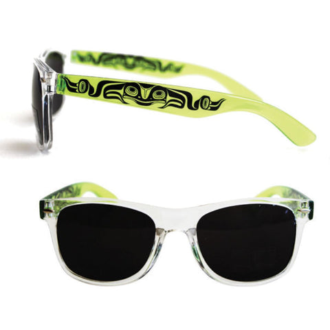 Clear Frame UV 400 Sunglasses | In Harmony (Frog) by Ernest Swanson