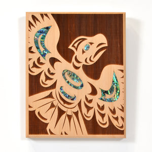 Large Cedar Panels with Abalone by Spirit Works