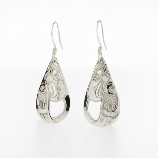 Sterling Silver Teardrop Earrings | Various Designs by Harold Alfred