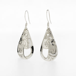 Sterling Silver Teardrop Earrings | Various Designs by Harold Alfred