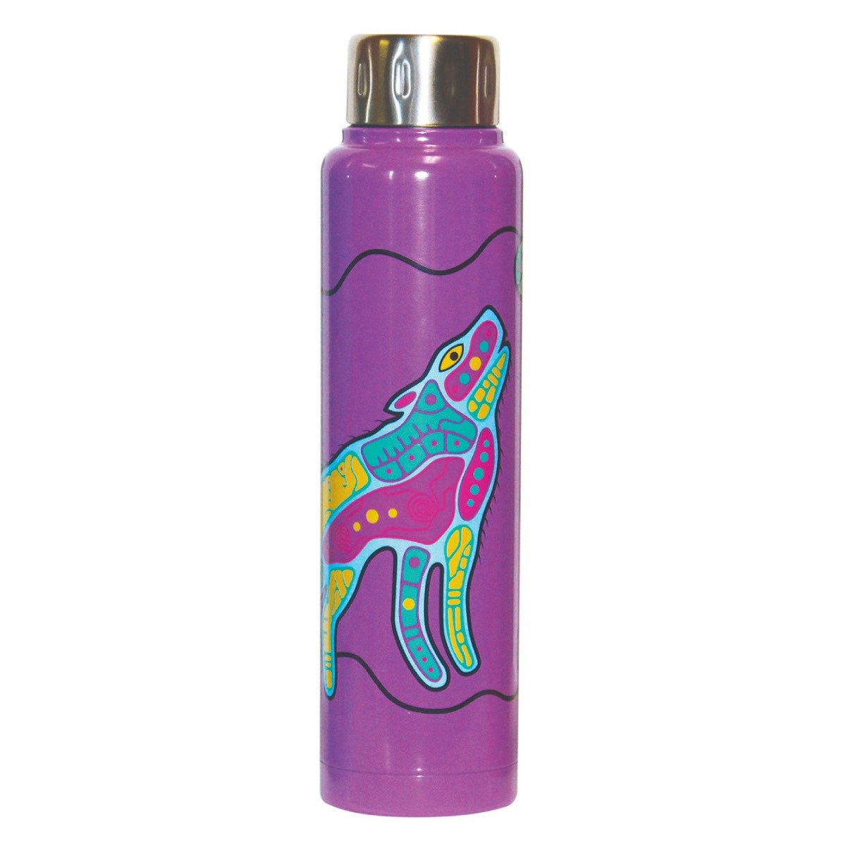 Glossy Totem Bottle | Howling Wolf by Jason Adair