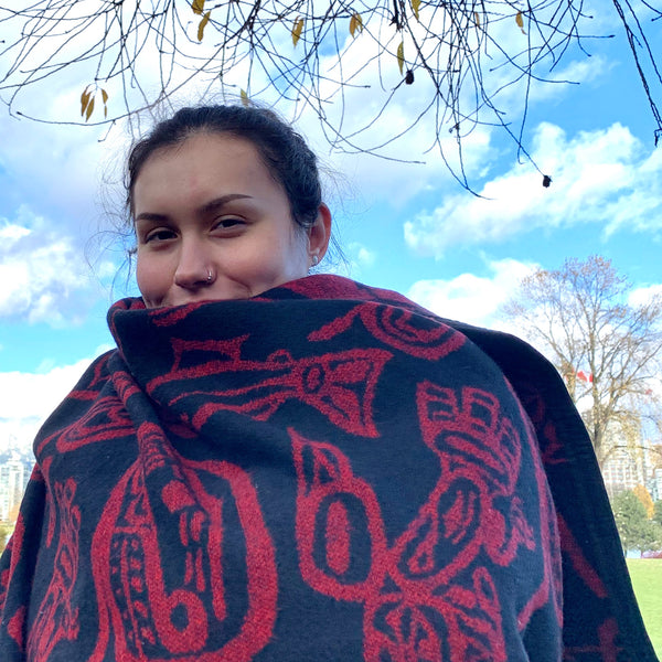 Wool Blanket | Haida Dreamtime by Chief James Hart