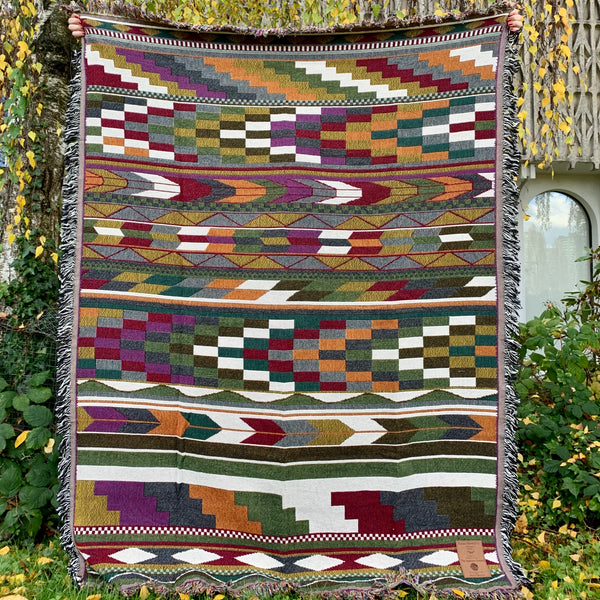 Cotton Tapestry Blanket | Ten by Debra and Robyn Sparrow