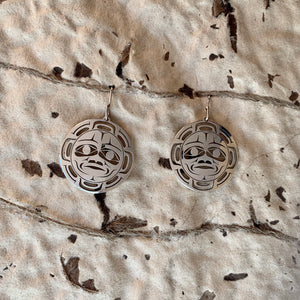 Sterling Silver Earrings | Moon by Grant Pauls