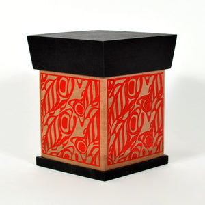 Screen Printed Bentwood Box | Salmon by James Michels